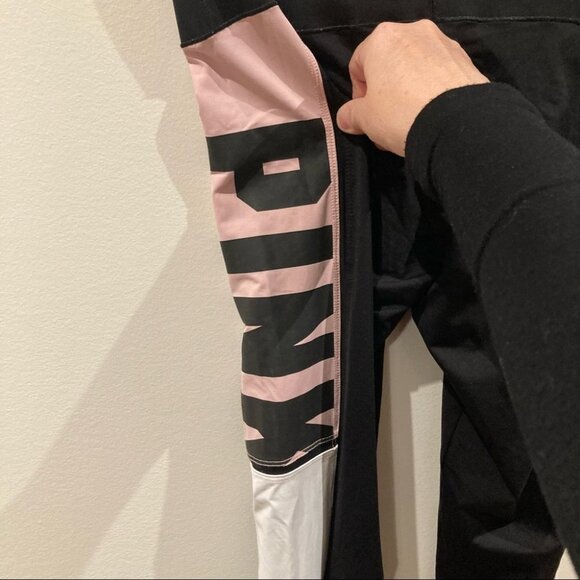 PINK Sz S By Victoria’s Secret High Rise Bonded Multi-Colour Leggings - Picture 5 of 8